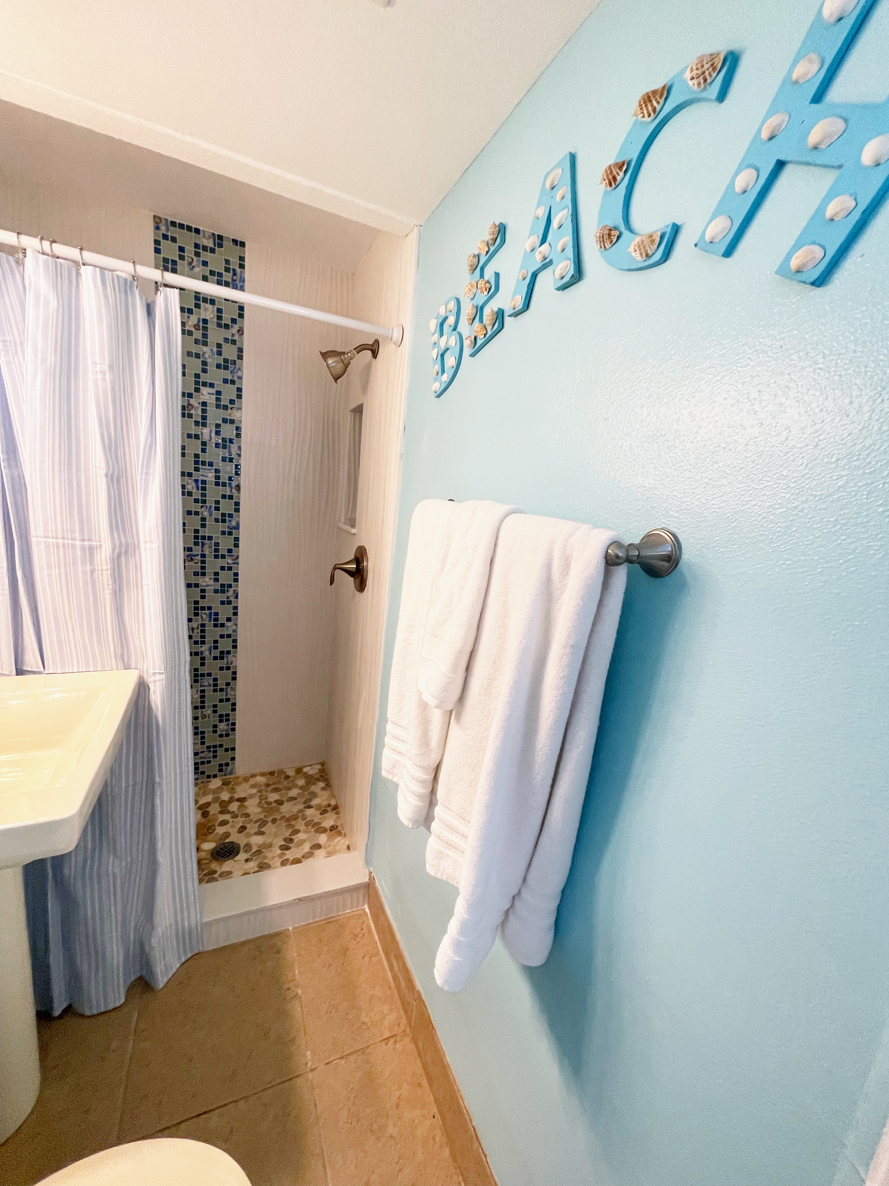 Unit 102 walk-in shower bathroom